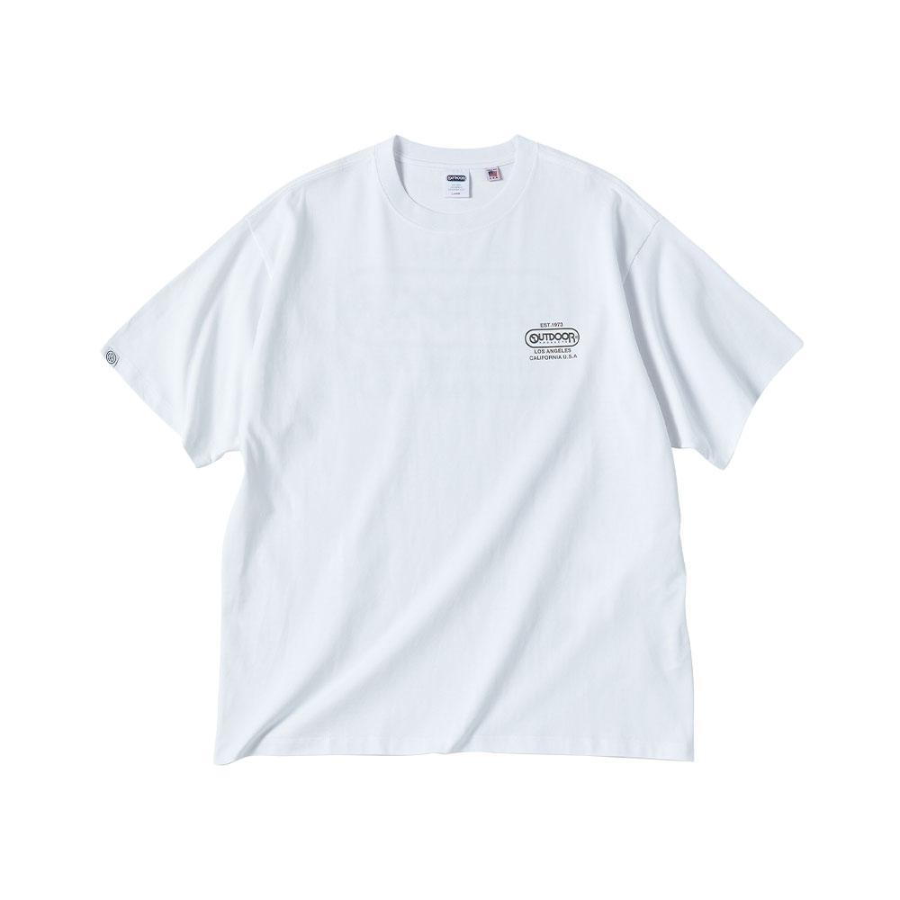 OUTDOOR PRODUCTS T-Shirt mit großem Rückenlogo (Weiß)