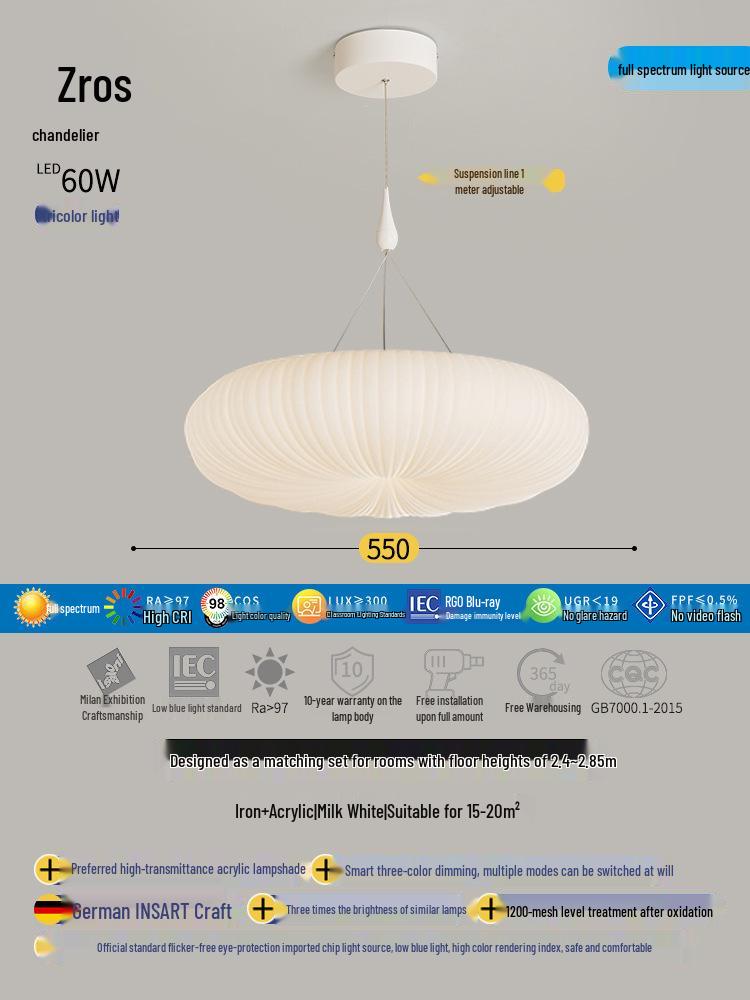 Modern Minimalist Pumpkin Ceiling Light for Bedroom, Dining Room, Study, or Kids' Room