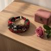 Embroidered Mesh Wide Headband Luxury Floral Embroidery Breathable Elegant for Women Banquet Cocktail Party Hair Accessory