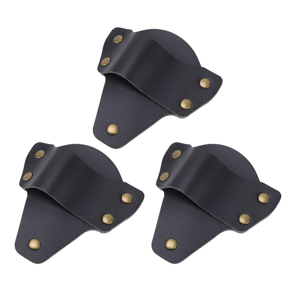 3 Pcs Flashlight Suitable for PolyTac 88850 Flashlight PU Leather Belt Holder