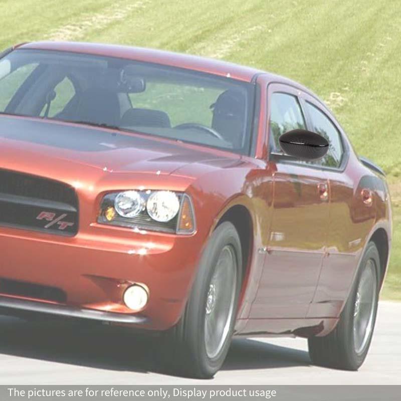 Car Rearview Mirror Decorative Frame Protective Cover For Dodge Charger For Chrysler 300C 2006-2010 Car Exterior Accessories , ABS Plastic