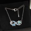 Ocean Blue Diamond Sea Turtle Pendant Necklace Fashionable Personalized Clavicle Chain For Women