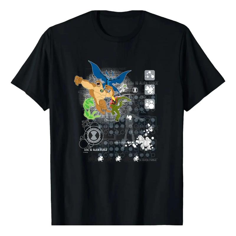 Camiseta Ben 10_ Alien Force Main Alien Heroes Vintage Shot S разноцветный