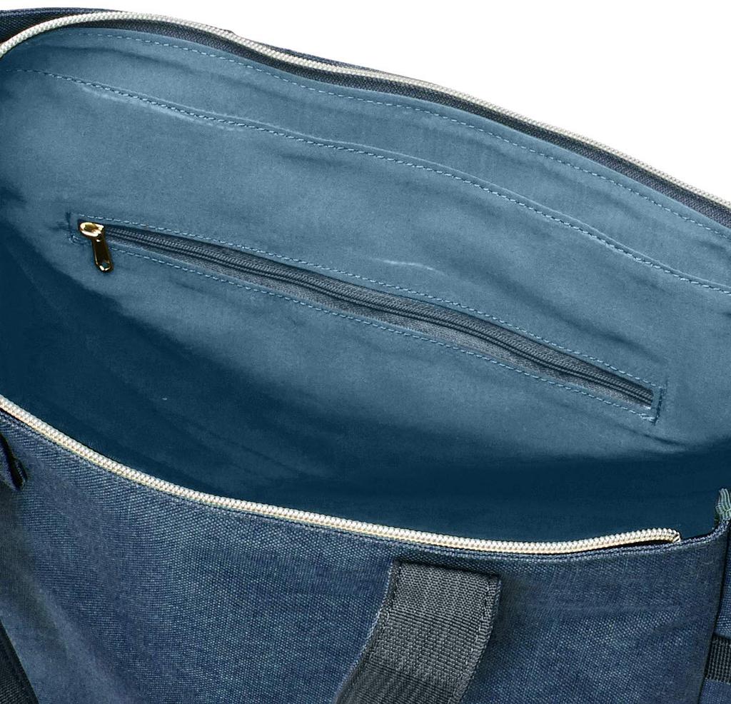 Tote Bag POST Denim Blue [Anello] 10-pocket AT-C3132