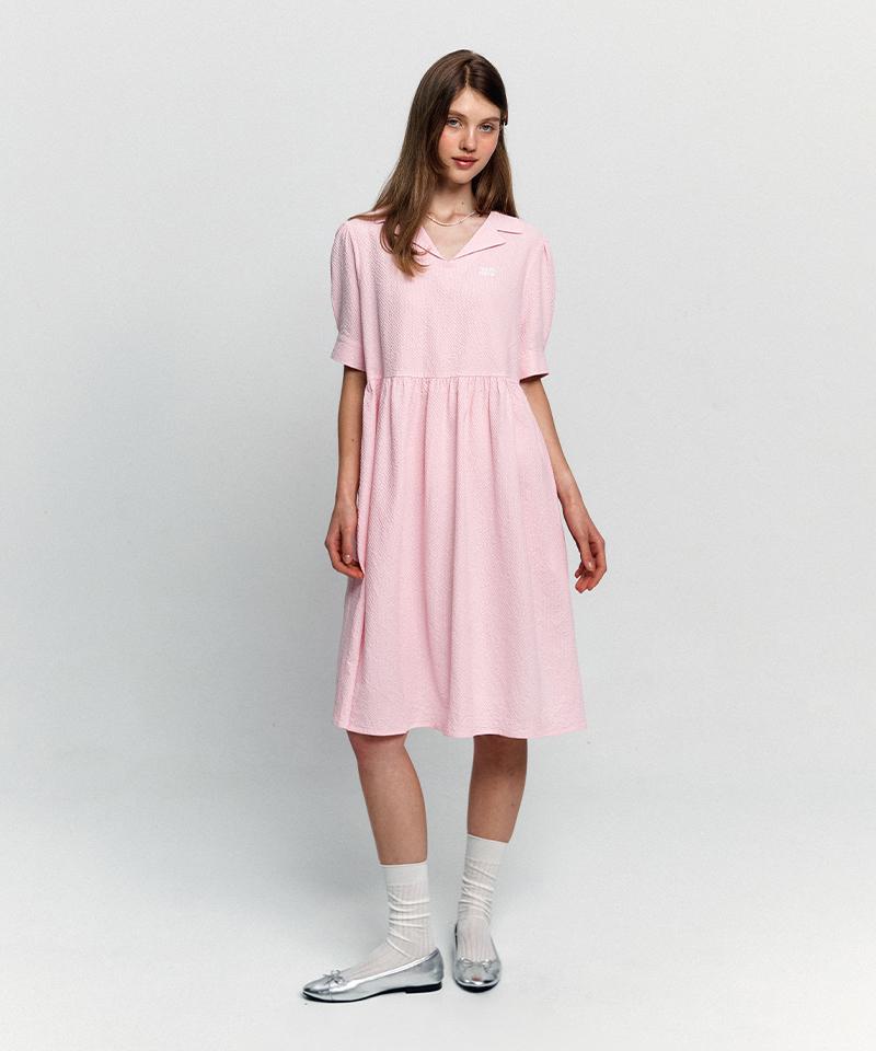 MARIE CLAIRE Seersucker Collar Dress (Mafbop26Mlp)