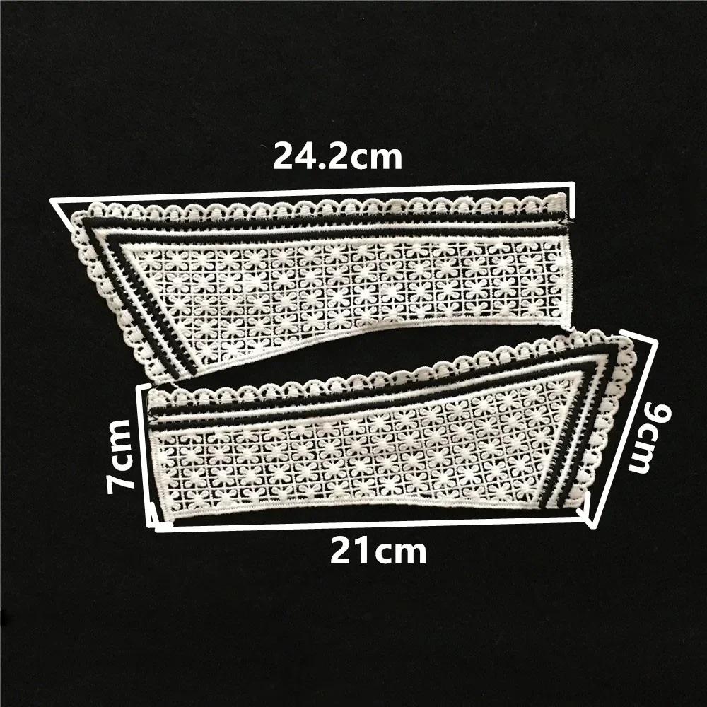 Perfect Match White Hollow Lace Milk Silk Collar Sewn On The Clothes Decorative Applique Neckline Diy Embroidery Wedding Dress Accessories