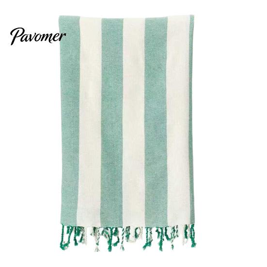 Thin Beach Towel Turkish Striped Print Quick-Drying Sand-Free Swimwear Accessory Large Size