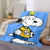 1pc Snoopy Sports Jersey Flannel Blanket Soft Warm Throw Blanket for Bedroom Living Room Bed Travel Camping Picnic Gift. MT7160176