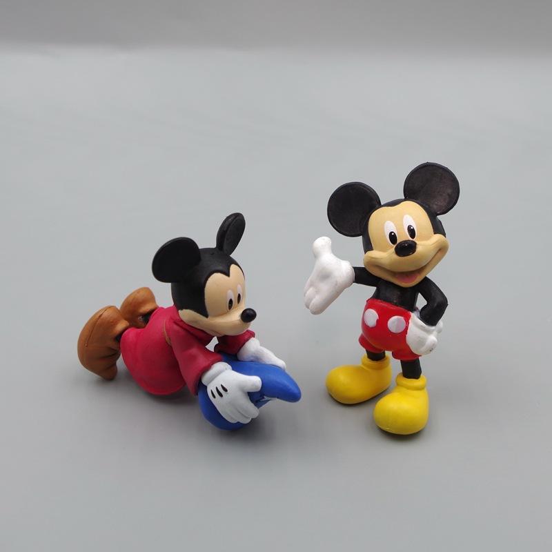 Disney Kawaii Mickey Mouse Cartoon GK Model Cute PVC Action Figure Cake DIY Decoration Adorable Ornament Kids Birthday Gift