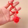 Plastic 3D Turtles Charm Keychain Accessory Fashionable Animal Shape Key Rings Tortoise Bag Decoration for Women