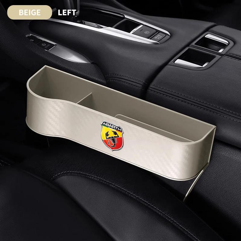 1/2PCS Car Seat Gap Water Cup Holder Universal Crevice Side Storage Box For Abarth Punto 124 125 500 Fiat Viaggio Car Accessory
