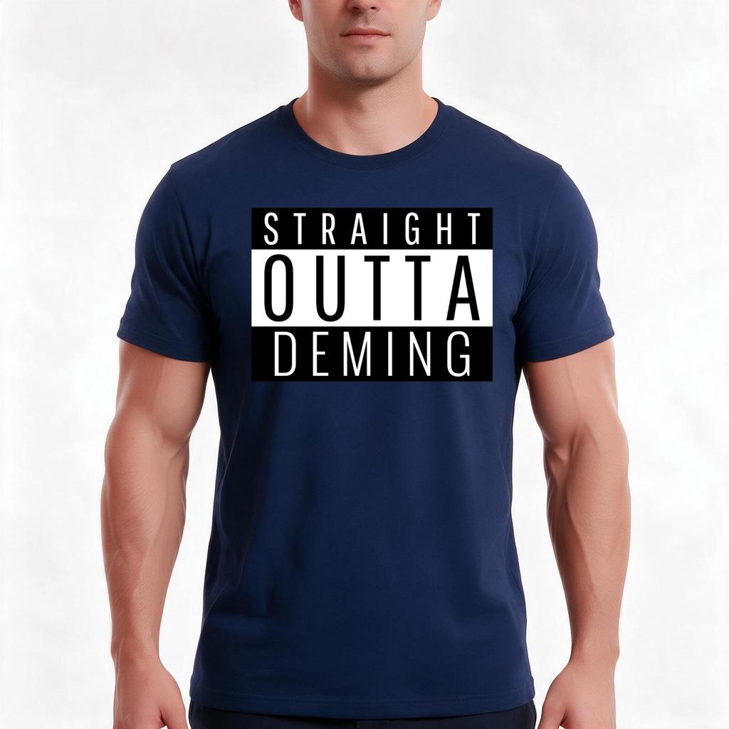 Straight Outta Deming New Mexico Tshirt Summer Casual Cotton Tee Oversized Streetwear Tops Vintage Graphic Print