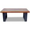 Teak Resin Coffee Table 100x50 cm