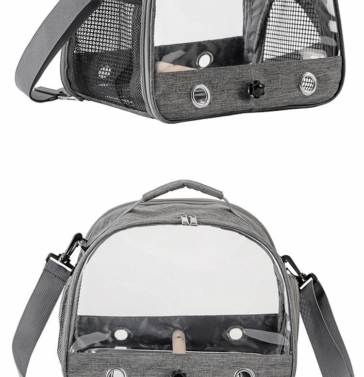 Portable Waterproof Bird & Small Pet Carrier: Foldable Bag for Hamsters, Parrots, Pigeons, Mynas, and Cockatiels.