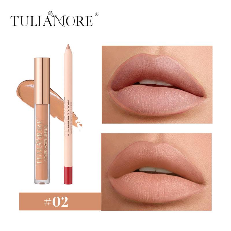 

Dimshow Liquid Lip Gloss Lipliner Pencil Combination Durable Easy Makeup Matte Lipstick Velvet Lipliner Don T Take Off Makeup 2