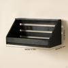Easy-to-Install Wooden Hanging Shelf, Decorative Floating Wall-Mounted for Bathroom,