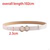PU Leather Belt for Women, Female Pants Accessories, Casual Waist Belt, Snap Buckle, Skirts,