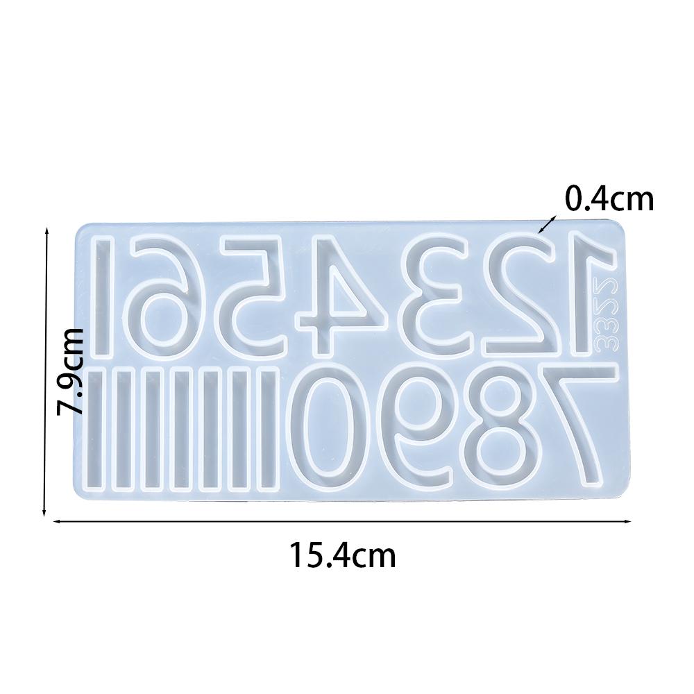 

1Pcs Arabic Roman Number DIY Epoxy Resin Silicone Mold for Round Clock Making Accessories Handmade Wall Clock Decoration Mold