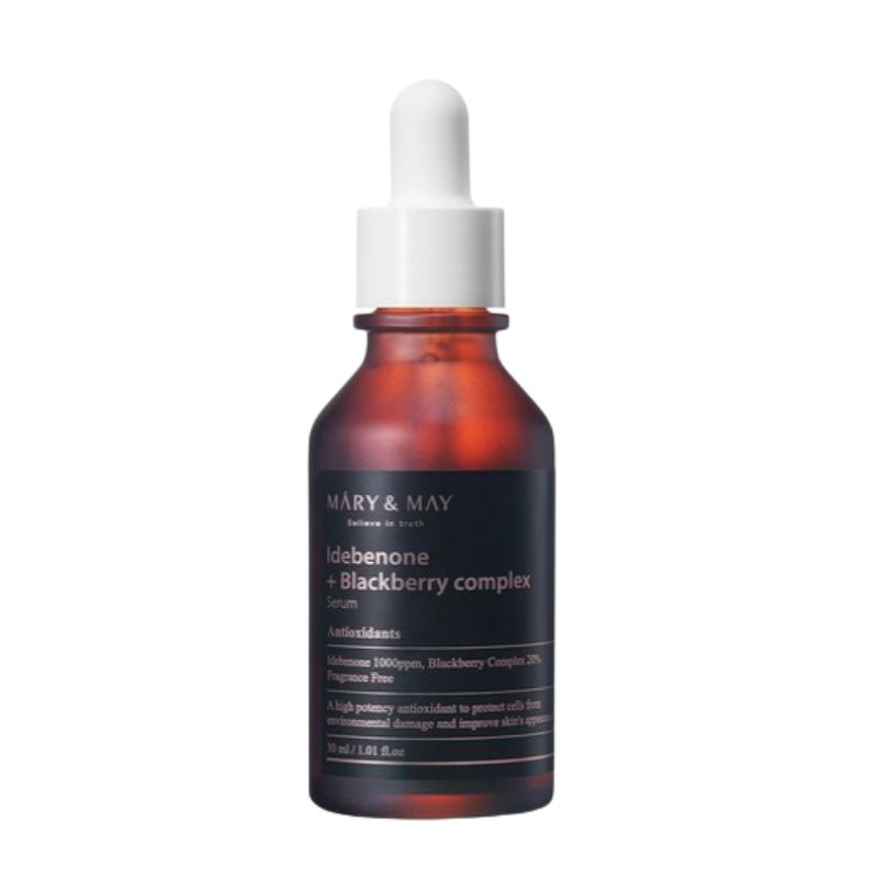 

Mary & May Idebenone + Blackberry Complex Serum 30ml – Antioxidant Brightening & Firming Serum