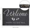 Welcome Happy to See You Doormat 40x60 Anti-Slip