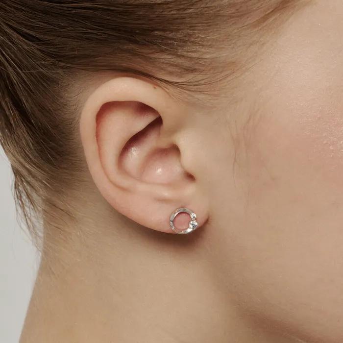 STONEHENGE Silver Earrings SC1393