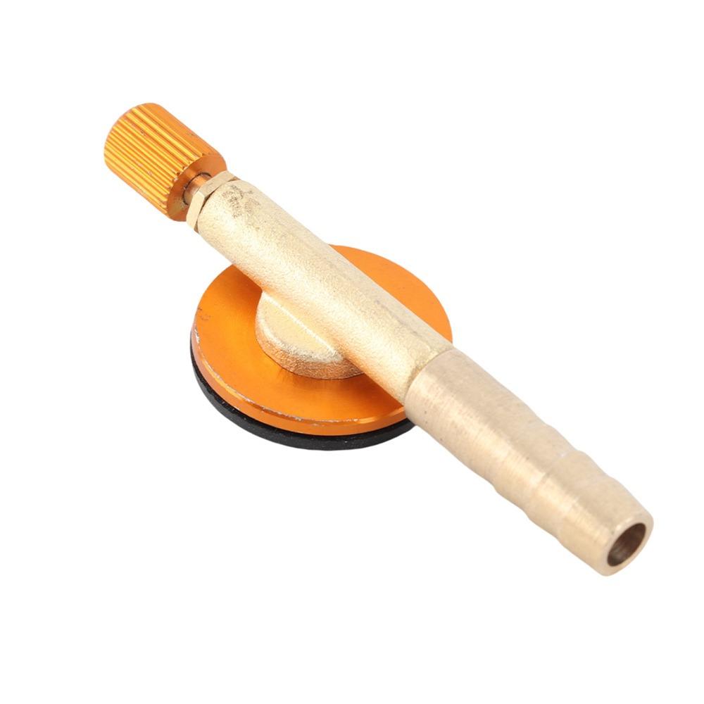 Yellow Gas Stove Valve Brass Valve Adapter Durable Gas Refill Adapter  Outdoor Camping