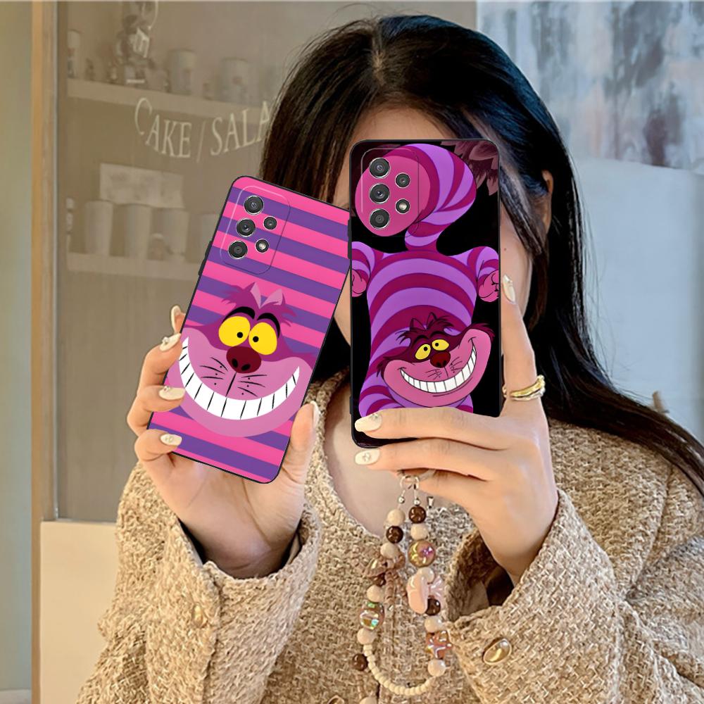 C-Cheshire Cats Phone Case for Samsung Galaxy A73 72 71 70 56 55 54 53 52 36 35 34 23 16 15 5G Colour Printing Smartphone Pretty