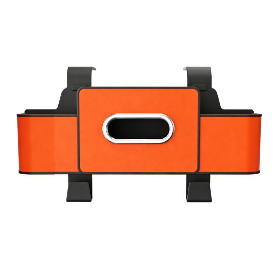 3-in-1 Car Backseat Organizer Multifunctional Back Seat Storage Box with 2 Cup Holders Tissue Box And Hooks for Holding Phones Snacks Drinks Handbags