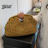 Bolso de Mano de Paja Natural Bolso Grande Tejido para Mujer