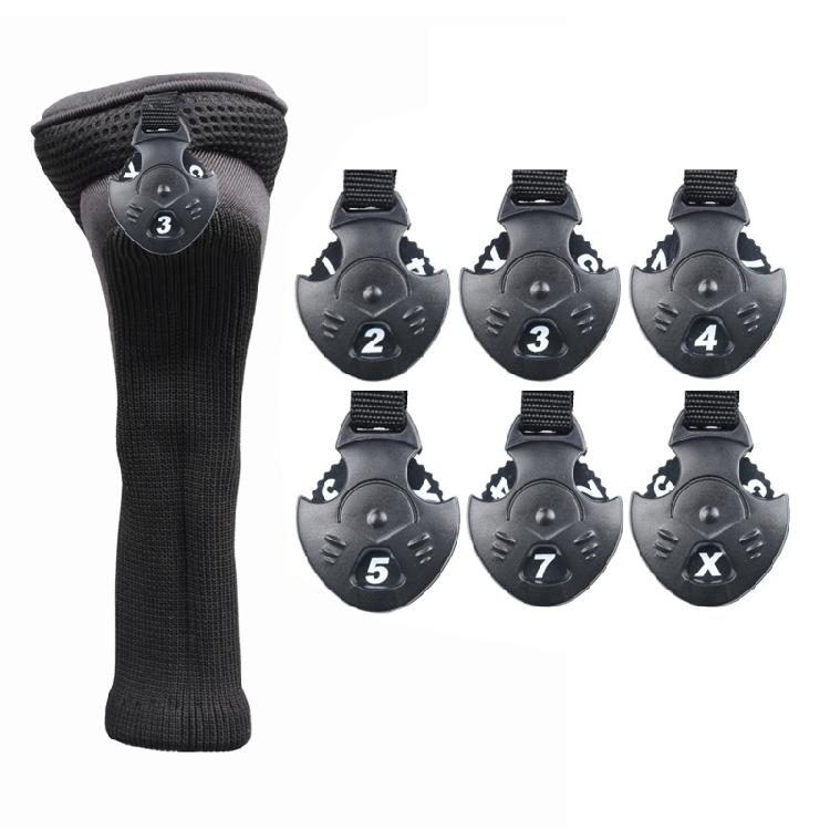 3Pcs Golf for Head Cover for Fairway Woods Driver Hybrids, for w/Interchangeable