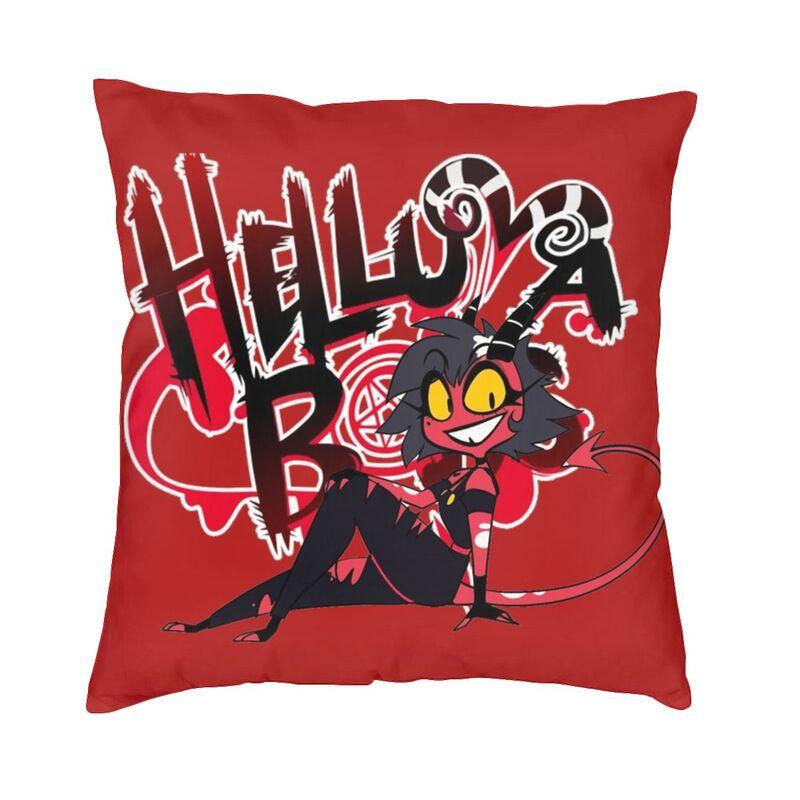 Funny Cartoon Comics Tv Helluva Boss Throw Pillow Case Decoration Custom Square Cushion Cover 40X40 Pillowcover For Living Room
