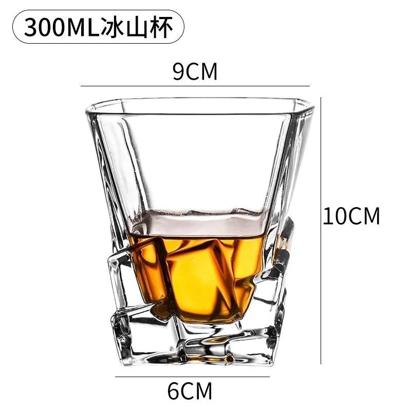 Křišťálová sklenice na whisky – Vintage tumbler na Scotch, Bourbon, Koňak, Vodku, Gin, pro domácí bar