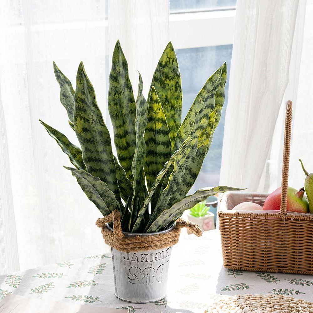 Kreative Grüne Künstliche Schlangenpflanze Foto Requisiten Weiches PVC Simulation Gras Handwerk Orchideen Gras Geschenk