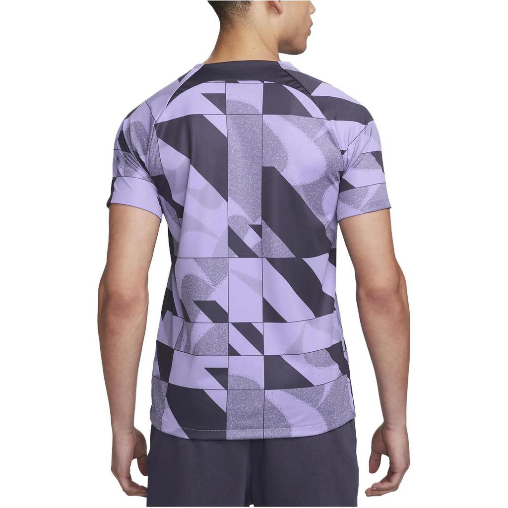 Nike Liverpool FC Academy Pro Third Logo Embroidered Round Neck Short Sleeve T-Shirt Men T-Shirts Purple DZ1341-554