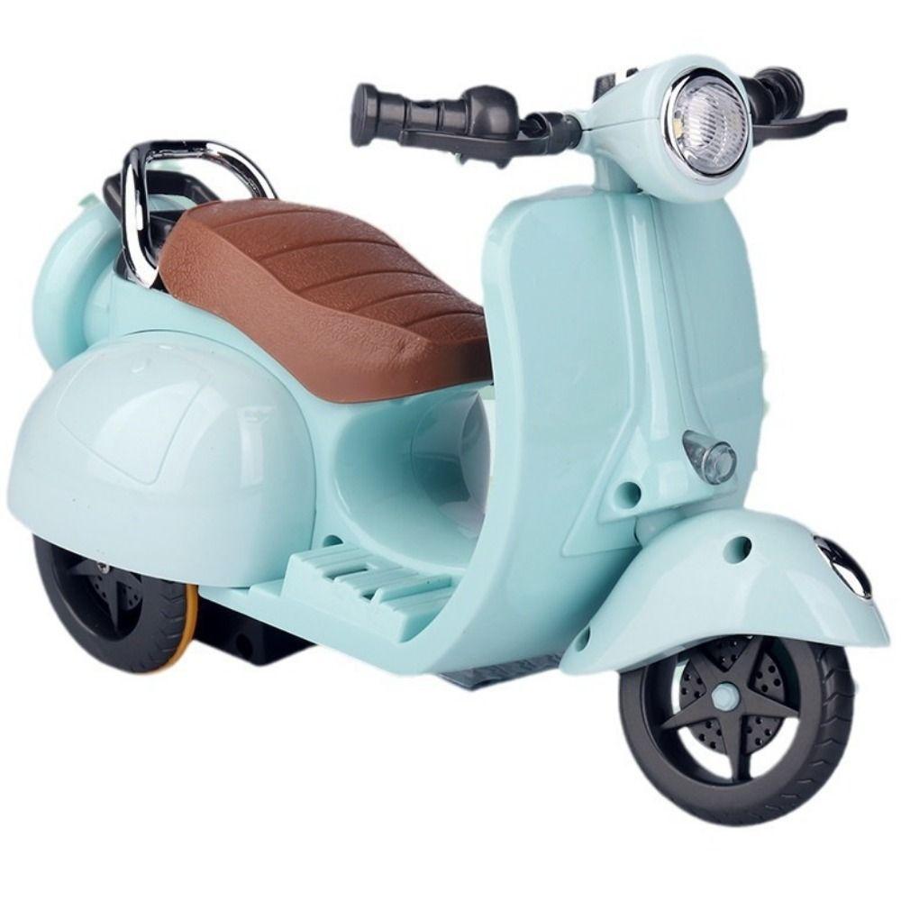 Retro Style Mini Electric Motorcycle Electric Motor Spin Toy Motor  Birthday Celebration