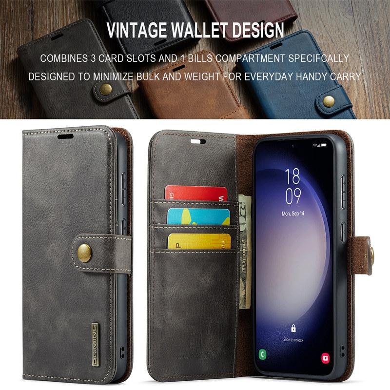 Flip Leather Case for Samsung Galaxy A17 A56 A36 A16 A55 A35 A15 A54 A34 A24 A14 A53 A33 A13 A52 A72 A51 A71 Detachable Magnetc Wallet Card Back Cover
