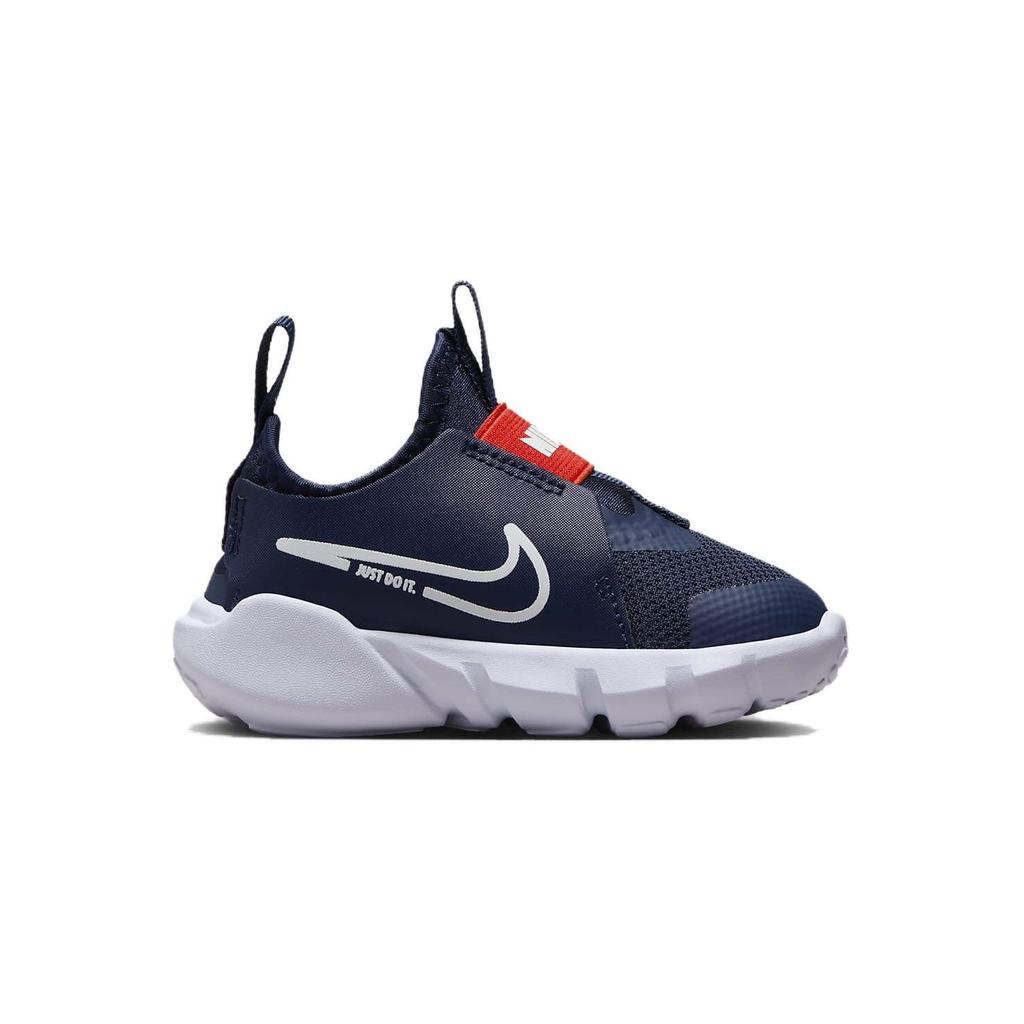 Nike Flex Runner 2 TD Midnight Navy Picante Red Baby Sneakers Blue White DJ6039-403