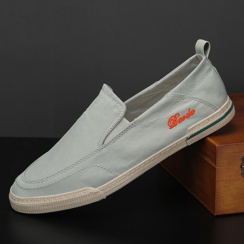 Pánské Boty Prodyšné Plátěné Tenisky Pánské Letní Ležérní Chůze Outdoorové Sportovní Lehké Tenisky Pánské Řidičské Boty Nazouvací Boty