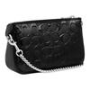 Coach Nolita 19 Herzförmiger Anhänger Kettenhenkel Glattes Lackleder Schultertasche Klein Damen Schwarz
