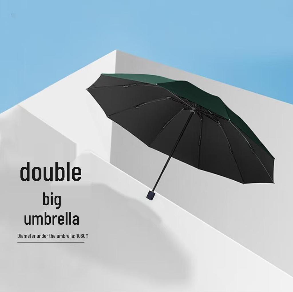 24-Rib Men's Large UV Sun Protection Umbrella with Custom Logo