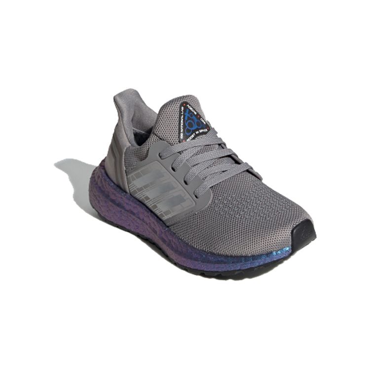 Adidas Ult Cushioning Low Top Kids Running Shoes Kids Running Shoes Gray Brown Purple EG4809