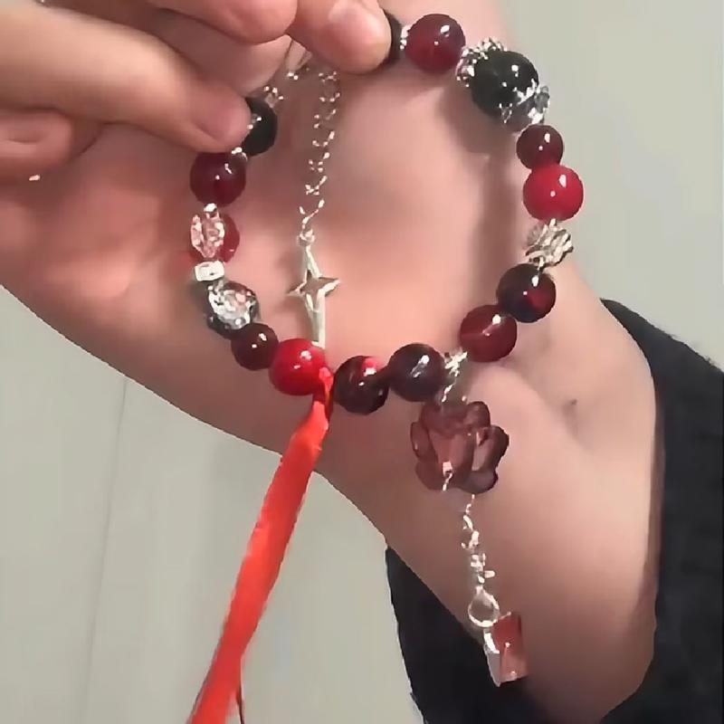 

Браслет из бисера в китайском стиле Nezha Aobing, браслеты для пар в стиле аниме, простой ретро-браслет, ювелирные изделия, подарки A1