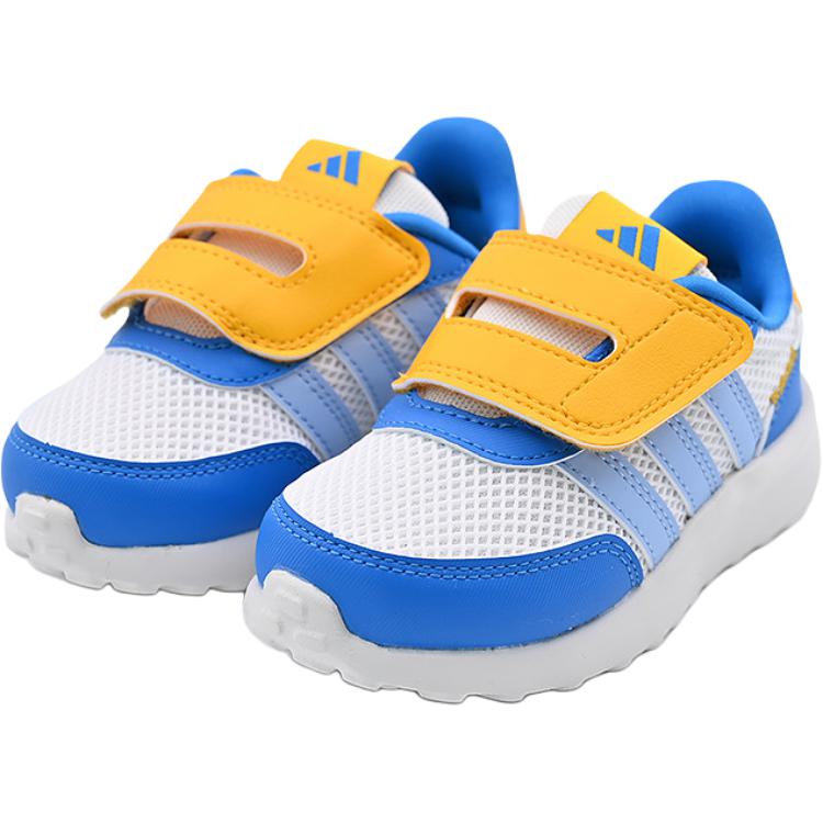 Adidas Run 70s Ac Comfortable Soft Non-Slip Durable Low-Top Walking Shoes Baby Shoes White Blue JQ6716