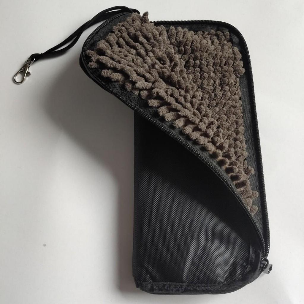 Waterproof Double-Sided Chenille Umbrella Cover - Absorbent, Portable, and Customizable Umbrella Storage Bag.