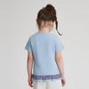 DiSa Girls' Summer Plaid Patchwork T-Shirt