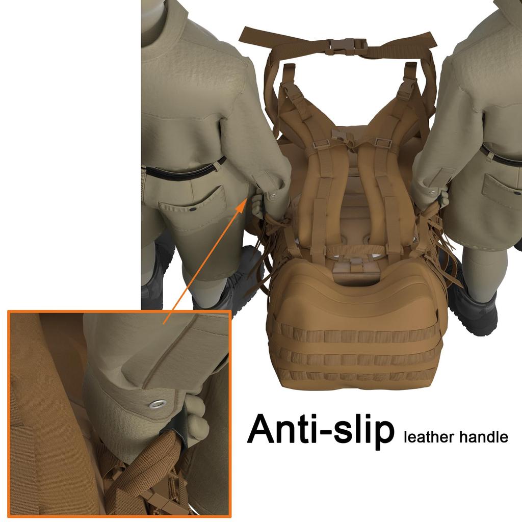 [MT] Military Backpack, USMC Style, ILBE1.0, Large Capacity 80L, Waterproof, Outdoor, Survival, Camping, Hiking, Multicam (ILBE1.0)