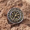 Viking Compass Ring For Men Norse Rune Stainless Steel Biker Jewelry Punk Fashion Gift Ring Size 7-13