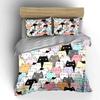 Colorful Cartoon Cat Bedding Set Bedding Duvet Cover Set Duvet Cover Pillowcases (1 * Duvet Cover 2 * Pillowcases, Without Duvet Insert)