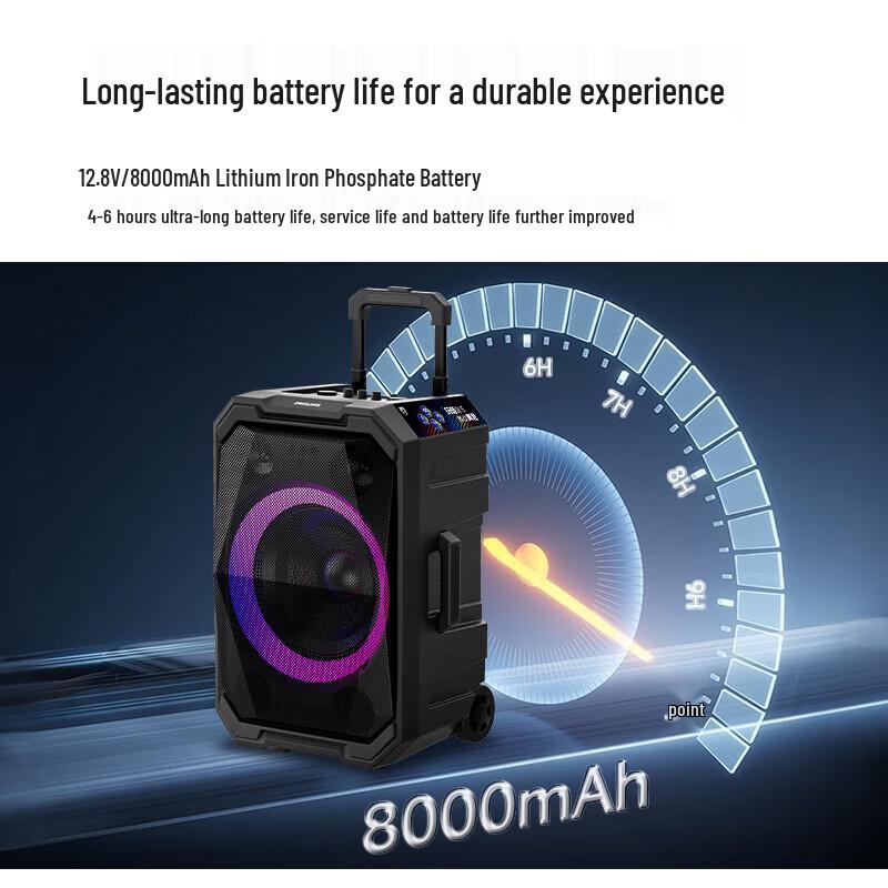 Philips SD617T 10-inch Portable Karaoke Trolley Speaker (CN version)