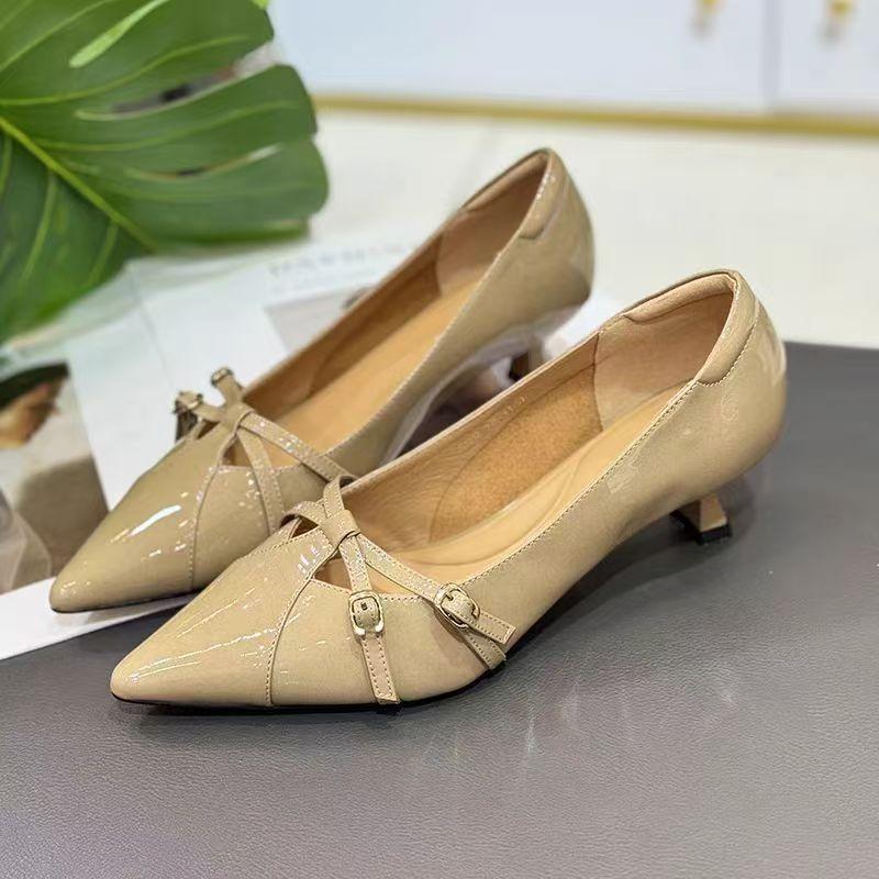 Women Pointed Toe Heeled Shoes Sexy Dress Party Sandals New Designer 2025 Summer Shoes Brand Elegant Woman Pumps Zapatos Mujer